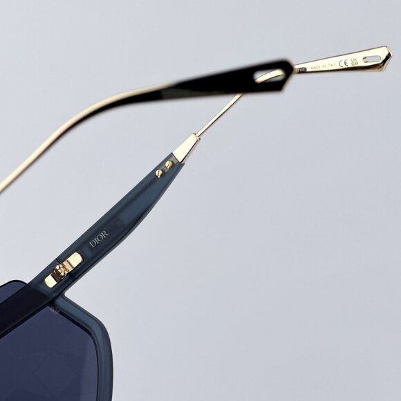 Dior Women BRAND NEW Sunglasses Matte Navy Blue Silver Mask DIORCLUB M2U 31B7 - Picture 8 of 11